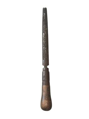 Vintage Grobet File Lutz Wood Handle 16” Machinist Rasp USA